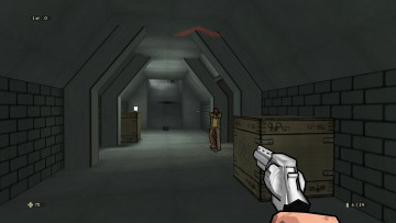 Картинка видео+игры xiii оружие перестрелка подвал ящики