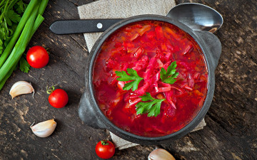 Картинка еда первые+блюда борщ