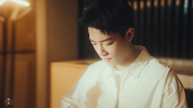 Обои картинки фото мужчины, xiao zhan, актер, рубашка