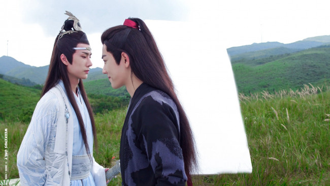 Обои картинки фото разное, знаменитости, ван, ибо, сяо, чжань, костюмы, съемки