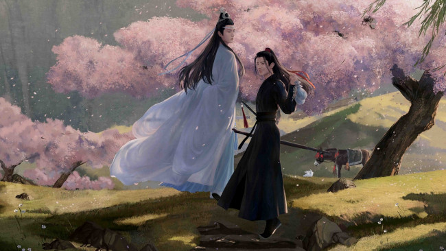 Обои картинки фото рисованное, кино,  мультфильмы, the, untamed, неукротимый, повелитель, чэньцин, мосян, тунсю, mo, dao, zu, shi, магистр, дьявольского, культа