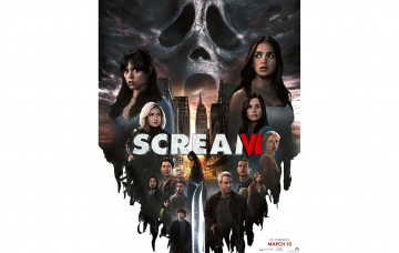 Картинка scream+vi+ +2023+ кино+фильмы scream+vi крик ужасы триллер детектив шестая часть кортни кокс мелисса баррера дженна ортега scream
