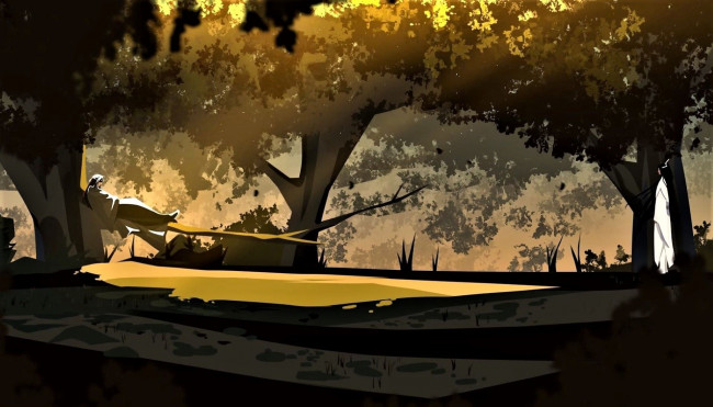 Обои картинки фото аниме, mo dao zu shi, вэй, усянь, лань, ванцзи, ветка