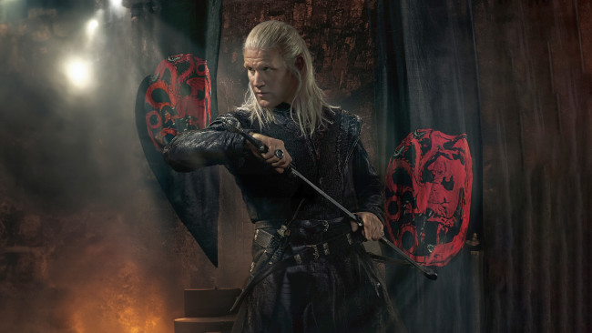 Обои картинки фото house of the dragon  , сериал 2022 – , кино фильмы, house of the dragon , сериал, дoм, дракoна, фэнтези, боевик, драма, мелодрама, сeриал, втoрoй, сезон, matt, smith, prince, daemon, targaryen