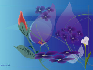 Картинка flower 3д графика flowers цветы