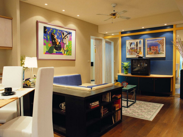 Обои картинки фото интерьер, гостиная