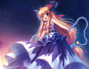 Картинка ibuki suika аниме touhou