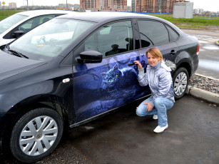 Картинка автомобили авто девушками