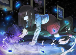 Картинка аниме ib парень девушка