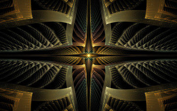 Картинка 3д графика fractal фракталы узор цвета фон