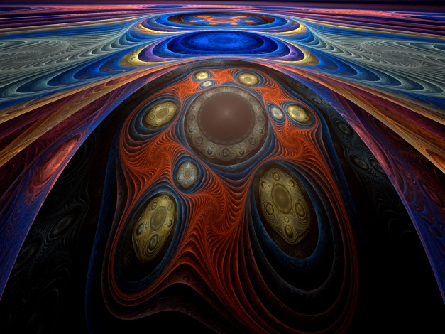 Обои картинки фото 3д, графика, fractal, фракталы, узор, цвета