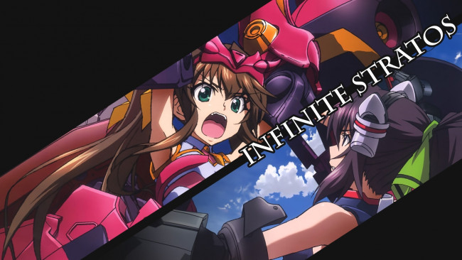 Обои картинки фото infinite, stratos, аниме