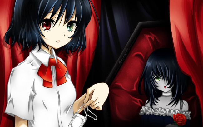 Обои картинки фото misaki, mei, аниме, another