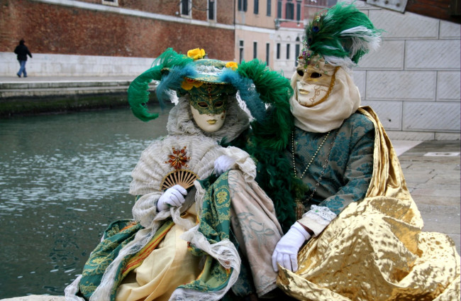 Обои картинки фото разное, маски, карнавальные, костюмы, венеция, карнавал
