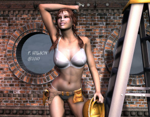 Картинка 3д графика people люди девушка