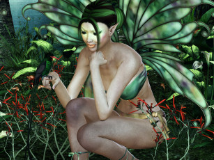 Картинка 3д графика elves эльфы эльфийка