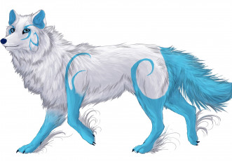 Картинка рисованные животные сказочные мифические собака