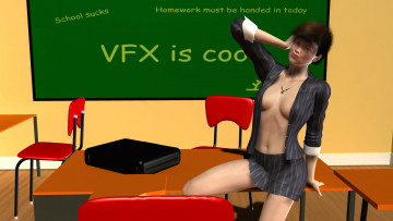 Картинка 3д графика people люди девушка