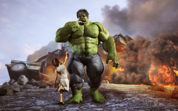 Картинка hulk рисованные комиксы халк комикс