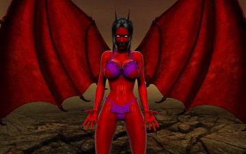 Картинка 3д графика creatures существа демон