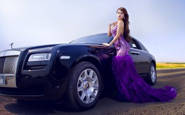 Картинка автомобили авто девушками автомобиль азиатка девушка