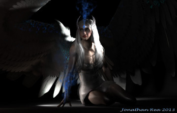 Картинка 3д графика fantasy фантазия девушка магия