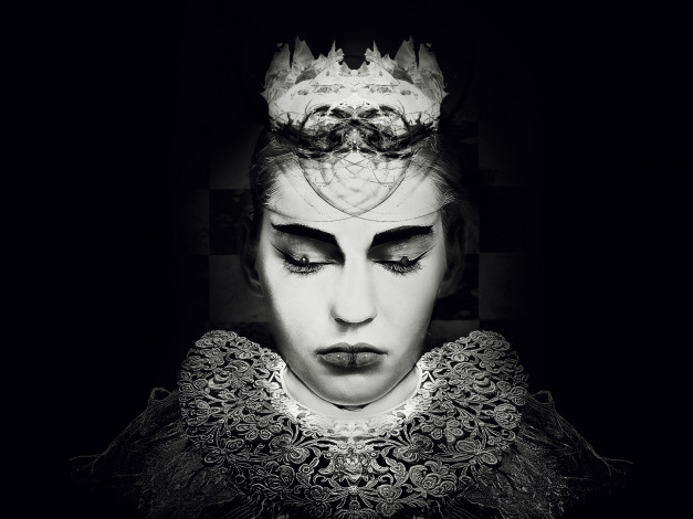 Обои картинки фото рисованные, люди, корона