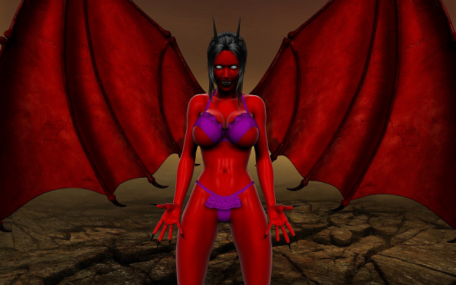 Обои картинки фото 3д, графика, creatures, существа, демон