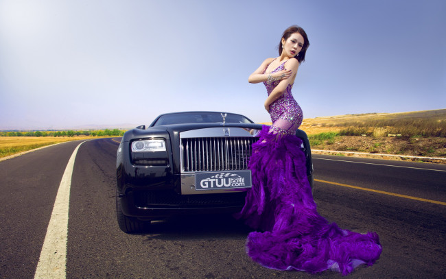 Обои картинки фото автомобили, авто, девушками, азиатка, девушка, автомобиль