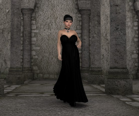 Картинка aurore 3д+графика people+ люди платье взгляд девушка