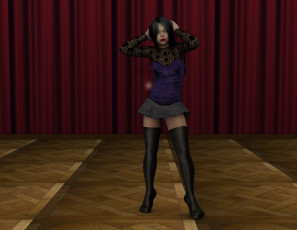 Картинка 3д+графика people+ люди девушка взгляд