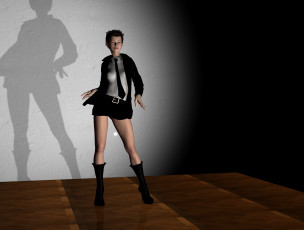 Картинка 3д+графика people+ люди девушка взгляд