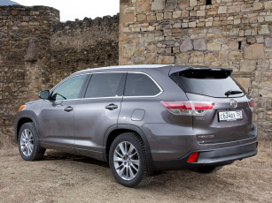 обоя автомобили, toyota, 2014, highlander, cis-spec