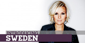 Картинка музыка евровидение серьги улыбка швеция блондинка певица sanna nielsen куртка