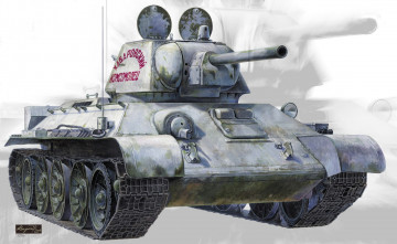 Картинка рисованные армия танк