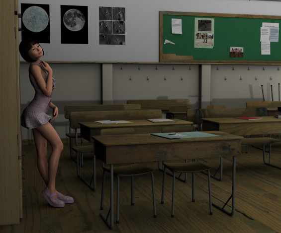 Обои картинки фото 3д графика, people , люди, улица, девушка