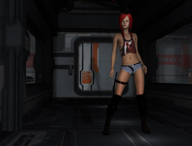 Обои картинки фото 3д графика, people , люди, взгляд, девушка