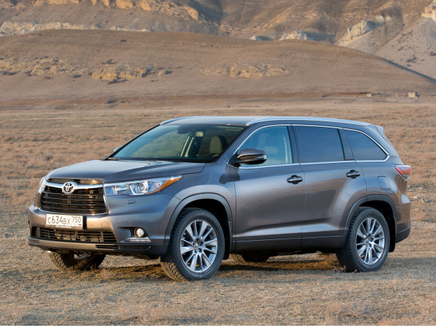 Обои картинки фото автомобили, toyota, highlander, cis-spec, 2014