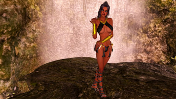 Картинка 3д+графика люди+ people фон взгляд девушка