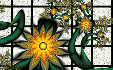 Картинка 3д+графика цветы+ flowers лелестки цвета фон узор