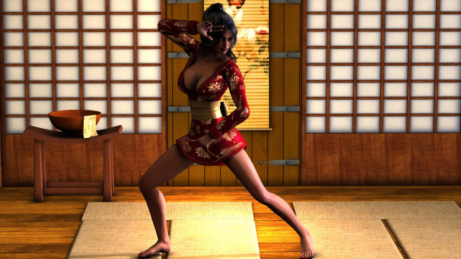 Обои картинки фото 3д графика, люди , people, фон, взгляд, девушка