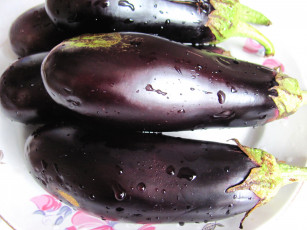 Картинка еда баклажаны макро капли