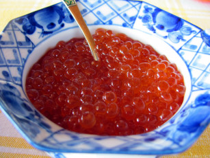 Картинка еда икра миска красная