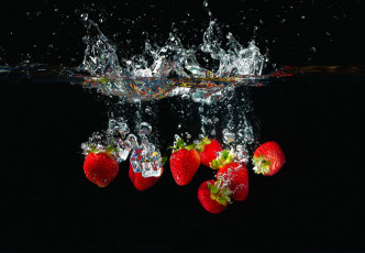 Картинка еда клубника +земляника ягоды