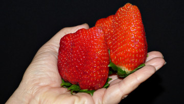 Картинка еда клубника +земляника ягоды
