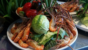 Картинка еда рыба +морепродукты +суши +роллы креветки