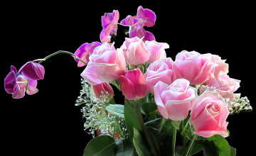 Картинка разное компьютерный+дизайн роза цветы букет фон