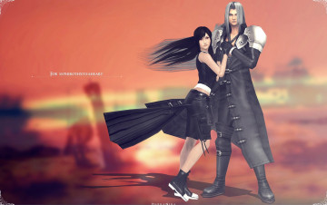 Картинка видео+игры final+fantasy+vii пара