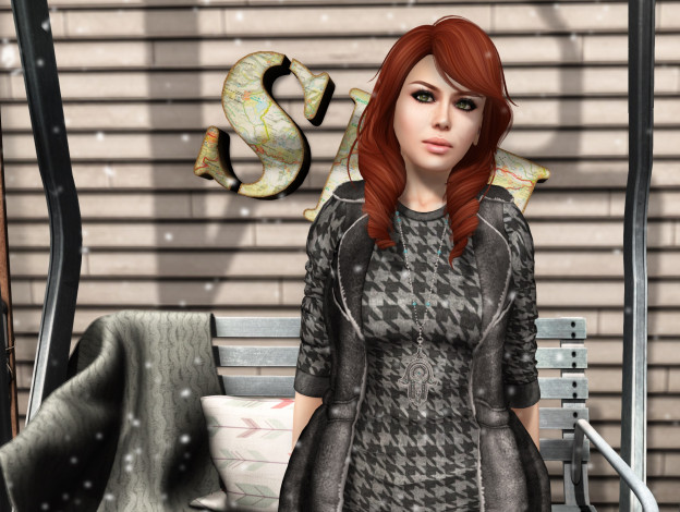 Обои картинки фото 3д графика, люди , people, девушка, взгляд, фон, рыжая, интерьер