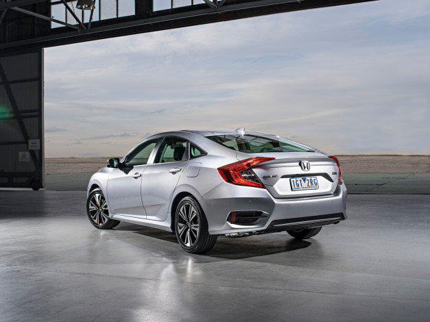 Обои картинки фото автомобили, honda, civic, sedan, au-spec, 2016г